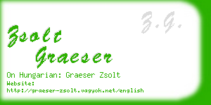 zsolt graeser business card